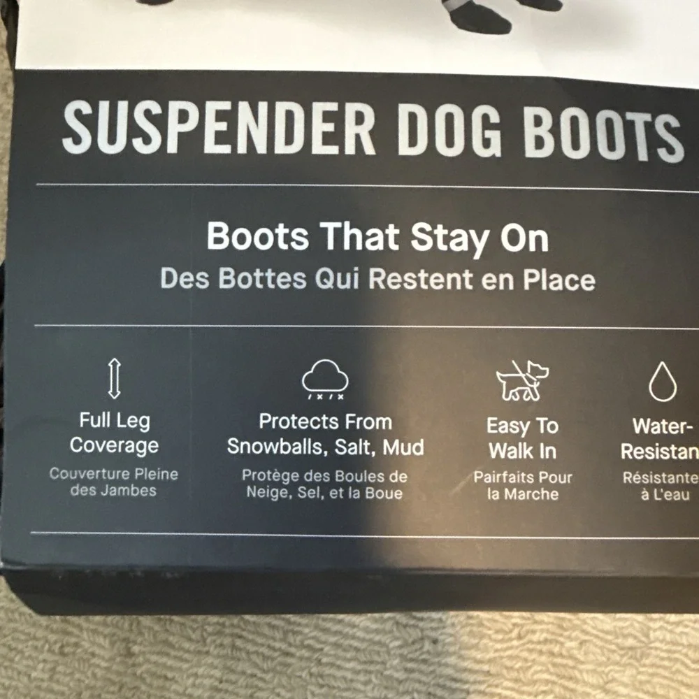 Canada Pooch Suspender Dog Boots (Size 2 Short) NWT- Boots That Stay On NEW